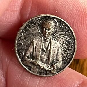 ST DOMINIC SAVIO CLUB PIN vintag patron saint of choirboys/juvenile delinquents